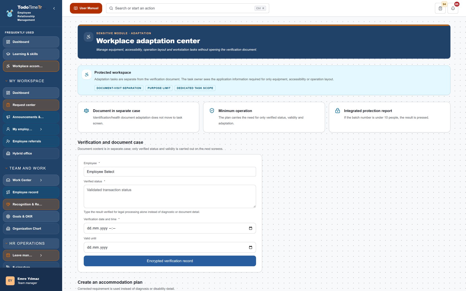 accommodations screenshot