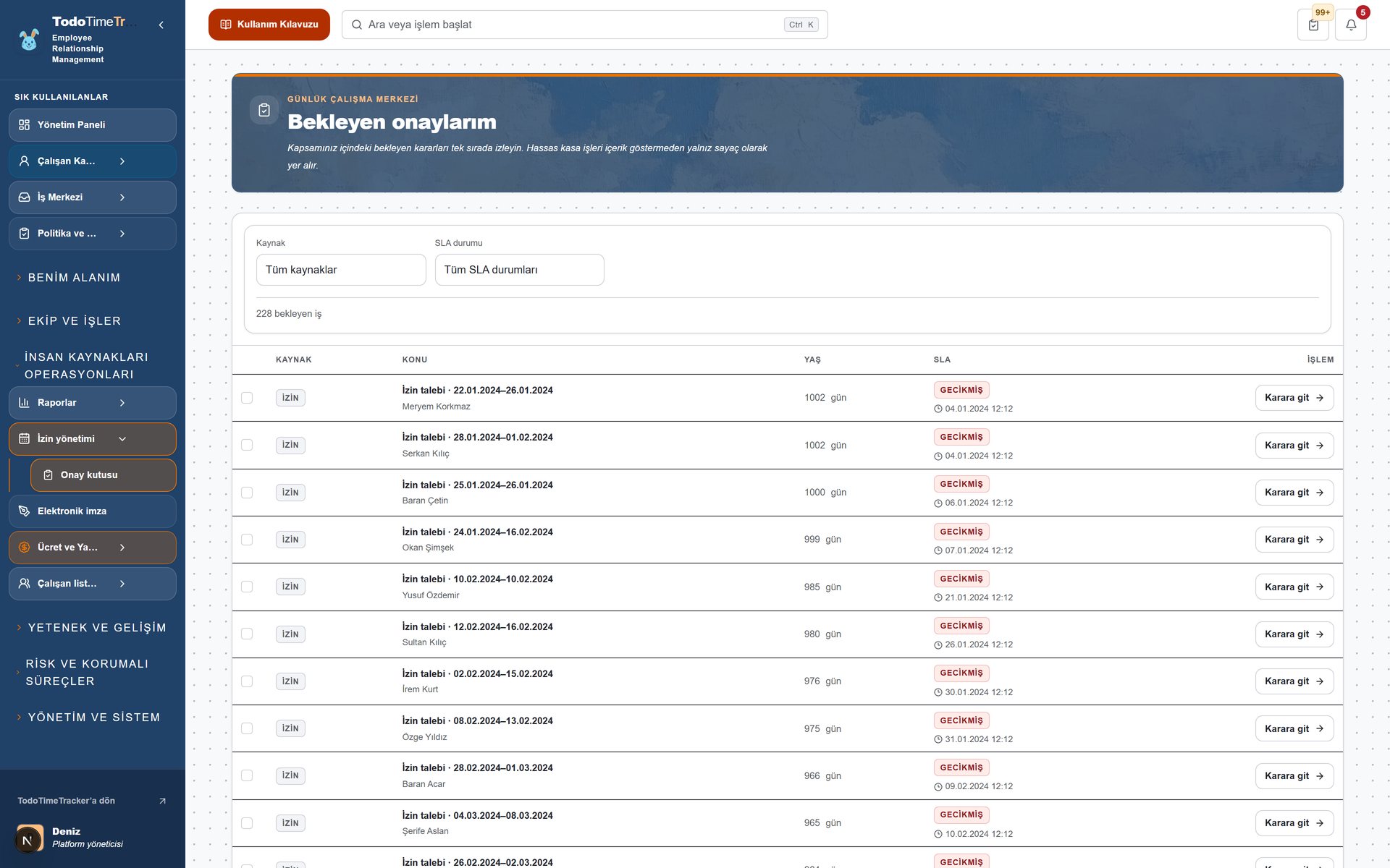 approvals ekran goruntusu